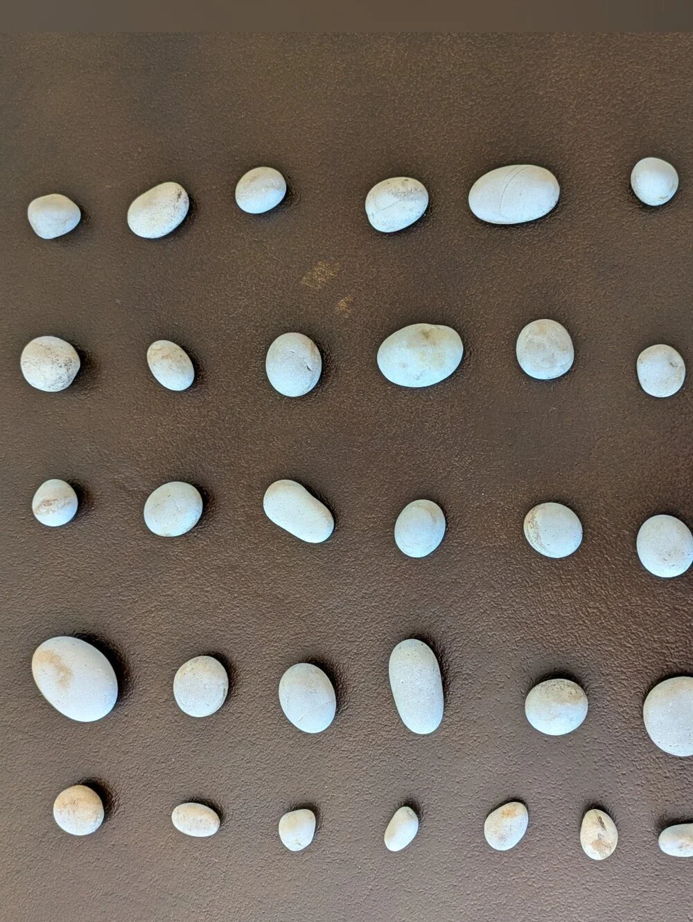 Lot #1 of Smooth, White Beach Stones For Decor
